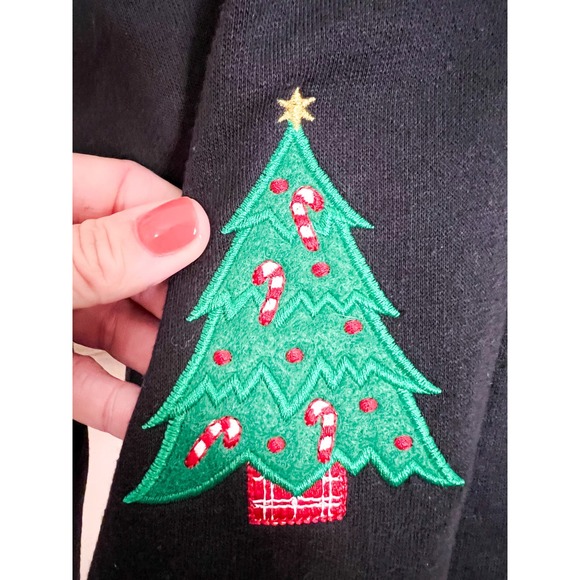 Baxter & Wells Vintage Embroidered Holiday Cardigan Sweater Size S - Picture 3 of 6